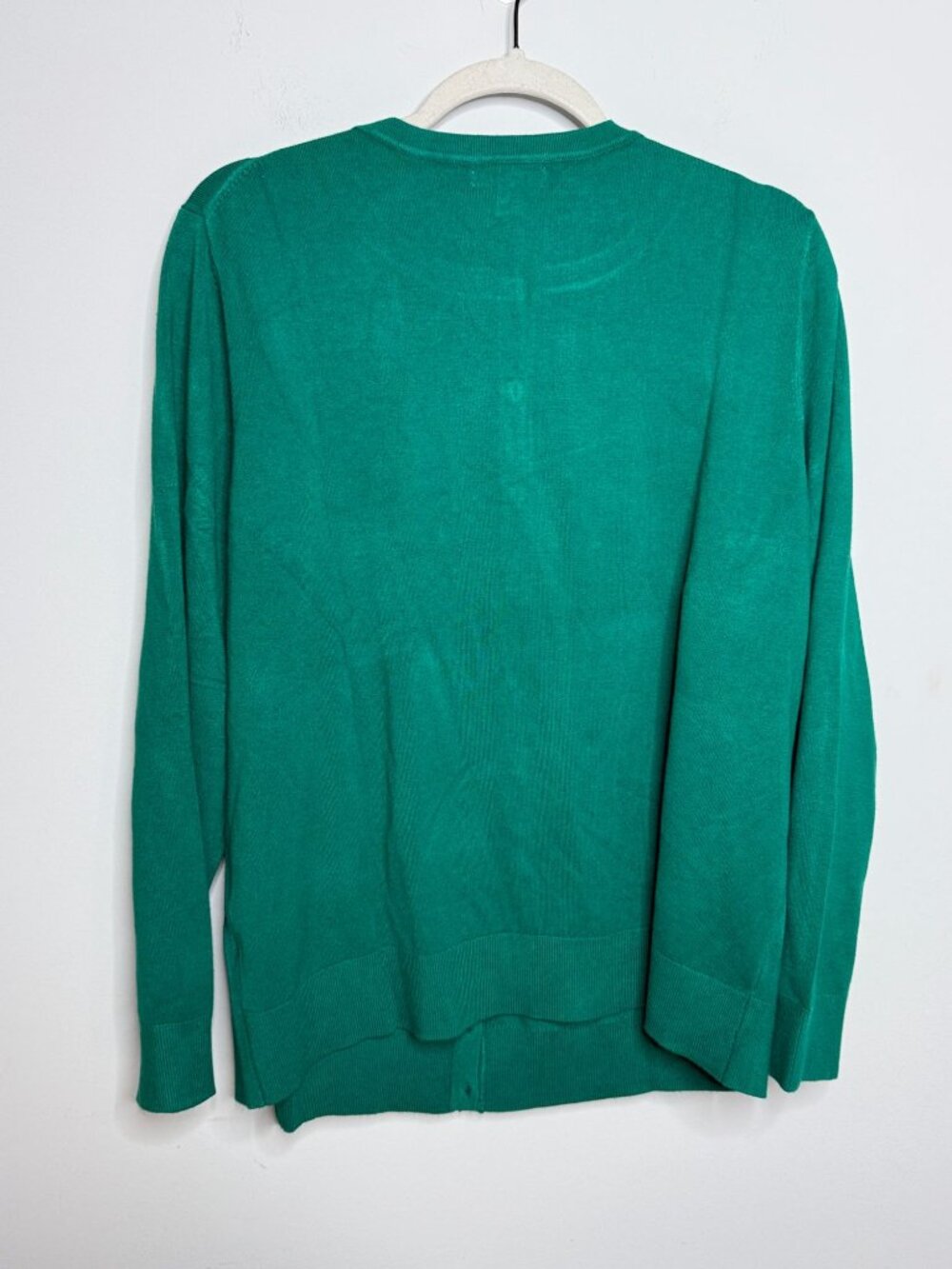 Charter Club XXL Emerald Green Button Front Cardigan Sweater - Picture 4 of 7
